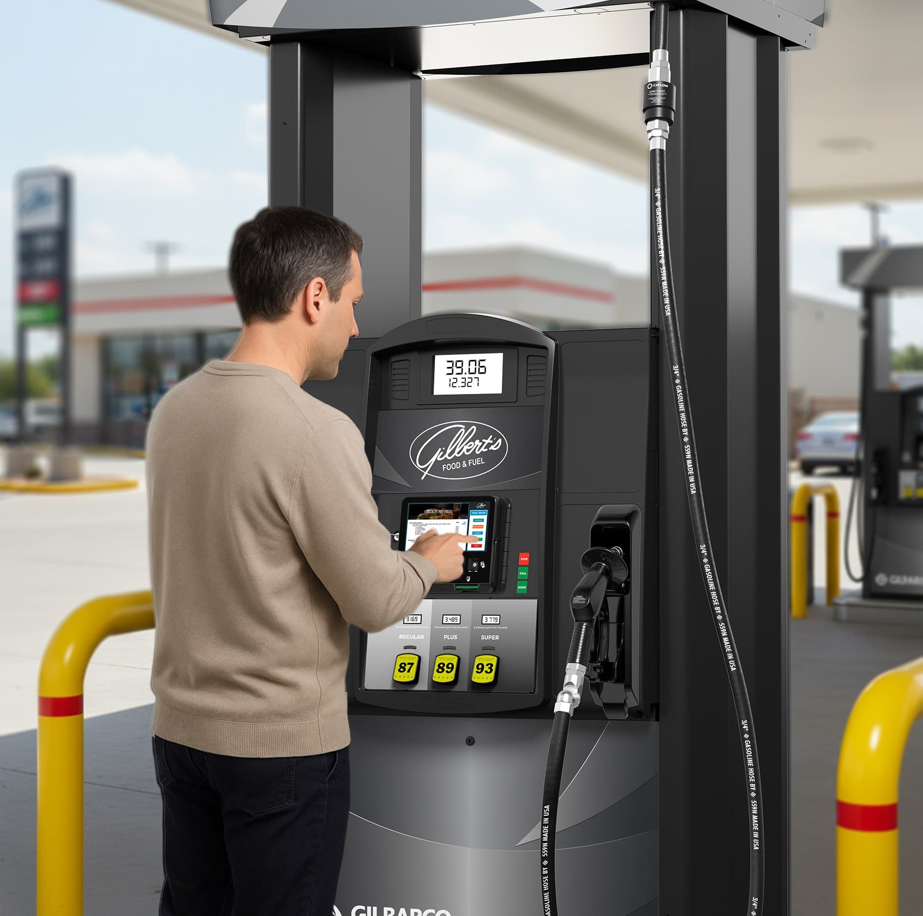 Person using an Encore Dispenser